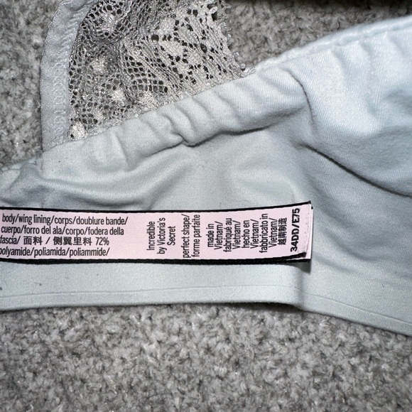 Light Gray/Blue VS Perfect Shape Bra 34DD - Picture 3 of 3